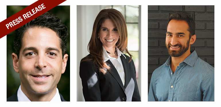 Headshots of Vistar Media CEO & Co-Founder, Michael Provenzano, Astral/ Bell Media VP Sales, Debbie Drutz, and Adomni CEO, Jonathan Gudai.