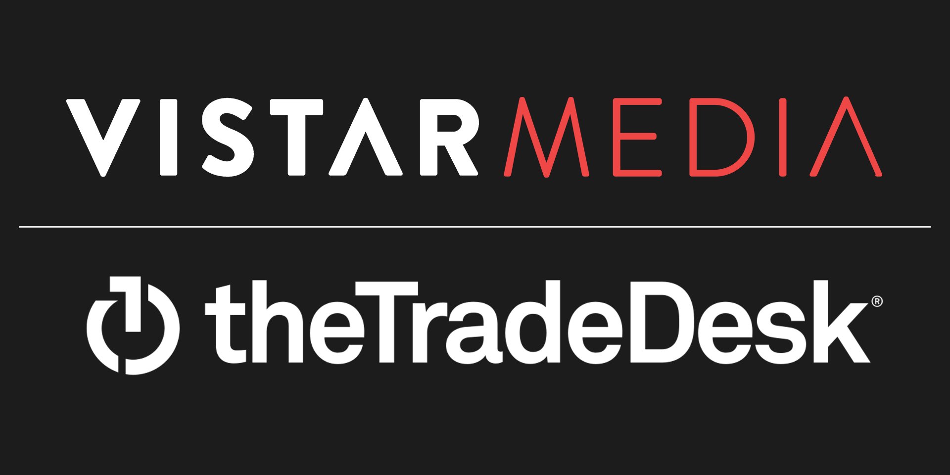 Vistar Media and The TradeDesk logos